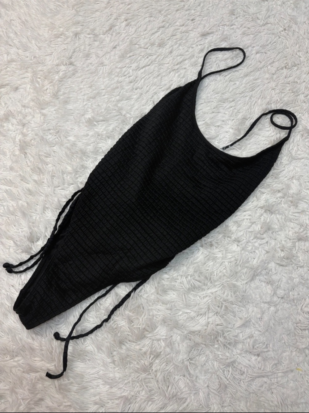 Pacsun black side tie one piece swimsuit size L